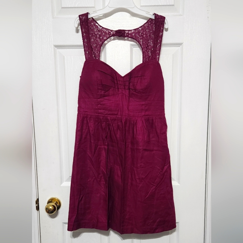 Elegant Lace-Back Dress